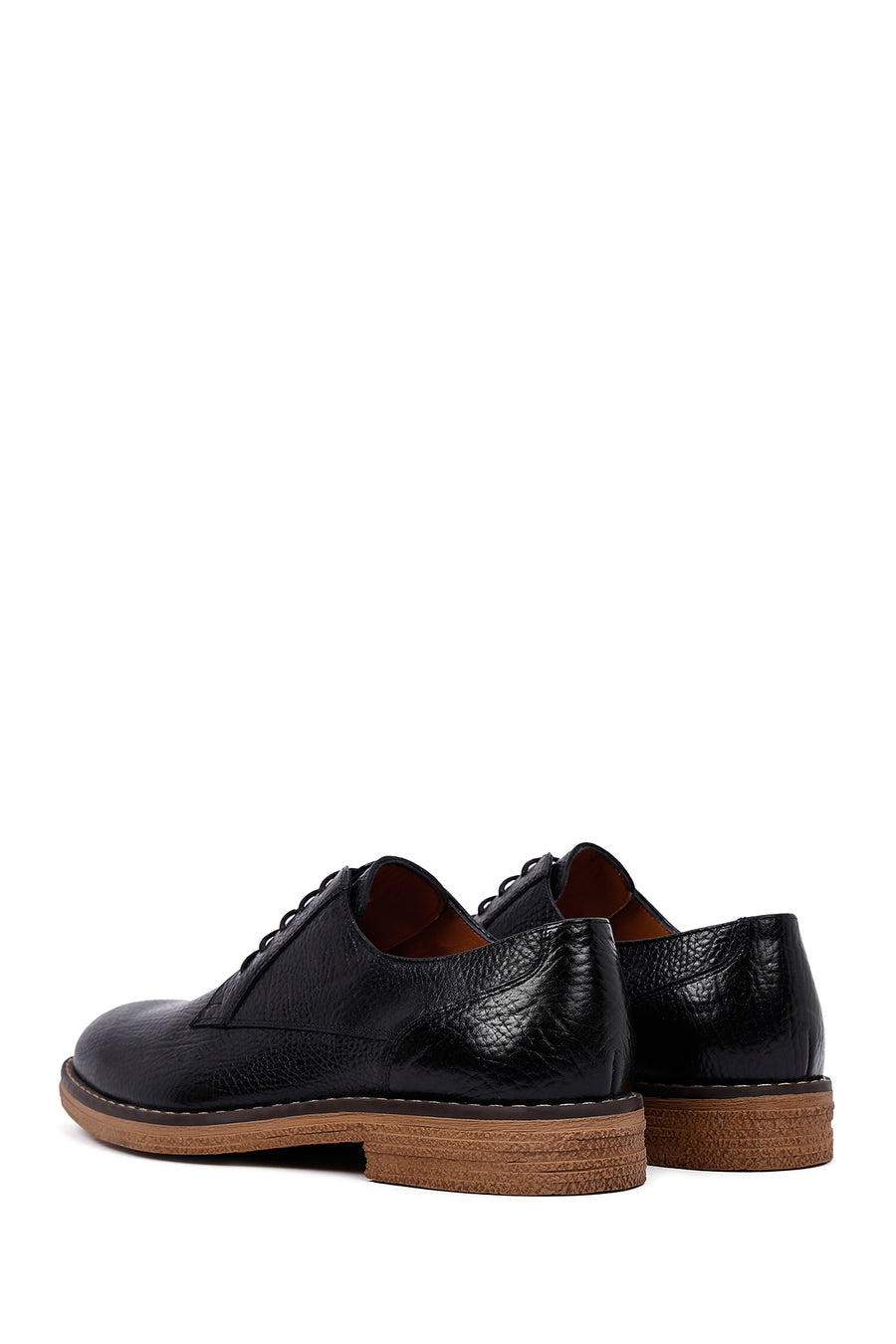 Men's Black Lace Up Leather Casual Shoes