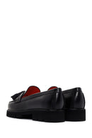 Derimod Gritti Kadın Siyah Deri Maskülen Loafer | Derimod