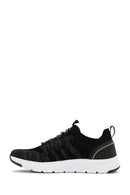 Derimod Zero Men's Black Lace-Up Thick Soled Fabric Sneaker | Derimod