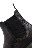 Men's Black Leather Casual Chelsea Boots | Derimod