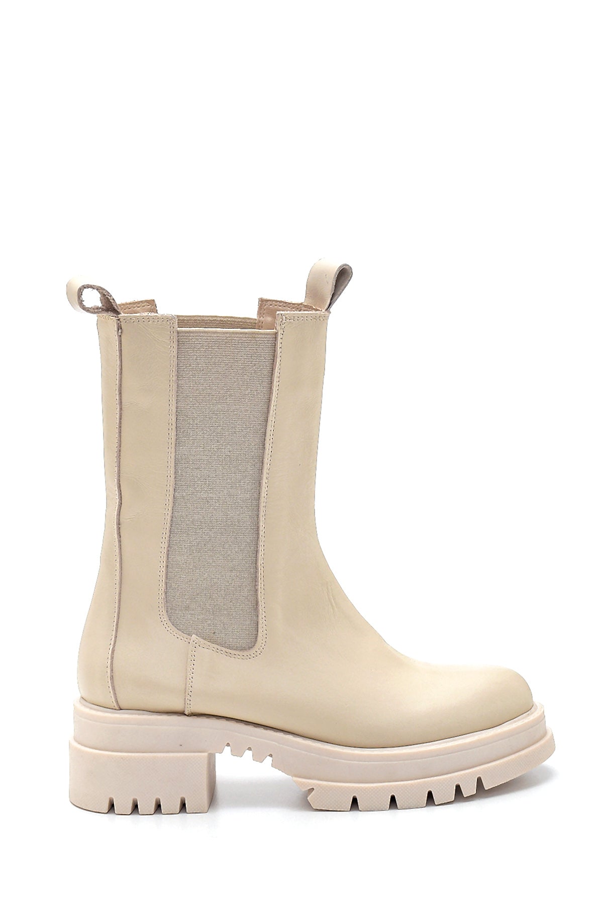 Women's Leather Long Chelsea Boots 21WFD183718 | Derimod