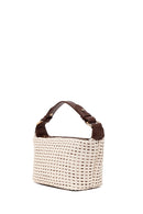 Woman Cream Mini Shoulder Bag with Long Strap | Derimod