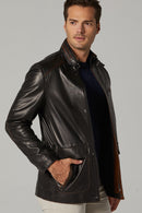Casilla Men's Leather Jacket | Derimod
