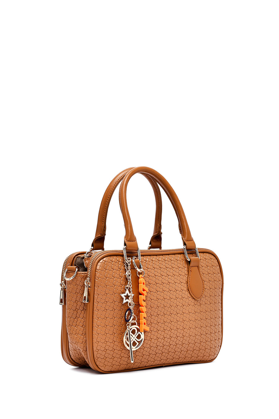 Women's Brown Long Strap Printed Classic Shoulder Bag