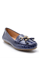 Kadın Kroko Desenli Rugan Loafer | Derimod