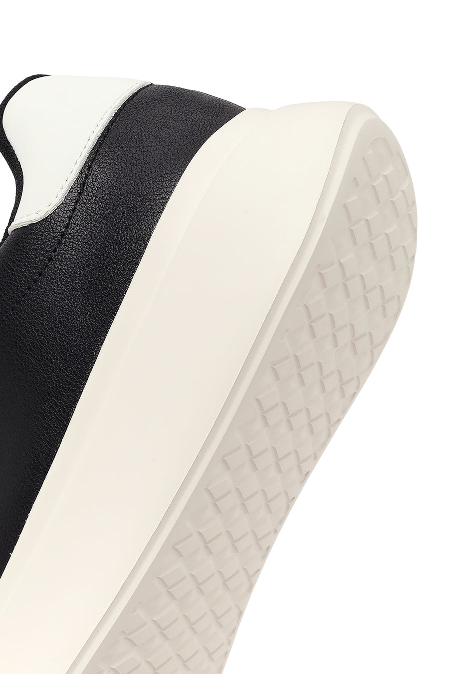 Erkek Siyah Bağcıklı Kalın Tabanlı Sneaker