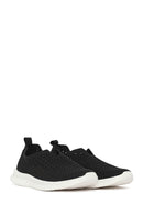 Woman Navy Patterned Suede Comfort Shoes | Derimod