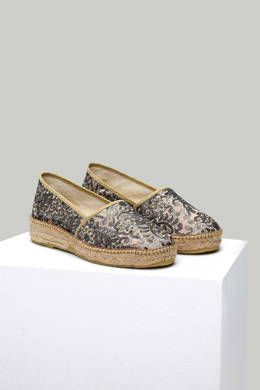 Women's Wicker Detailed Espadrille Shoes