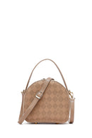 Women's Brown Long Strap Printed Mini Handbag | Derimod