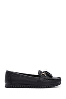 Women's Black Tassel Detailed Loafer | Derimod