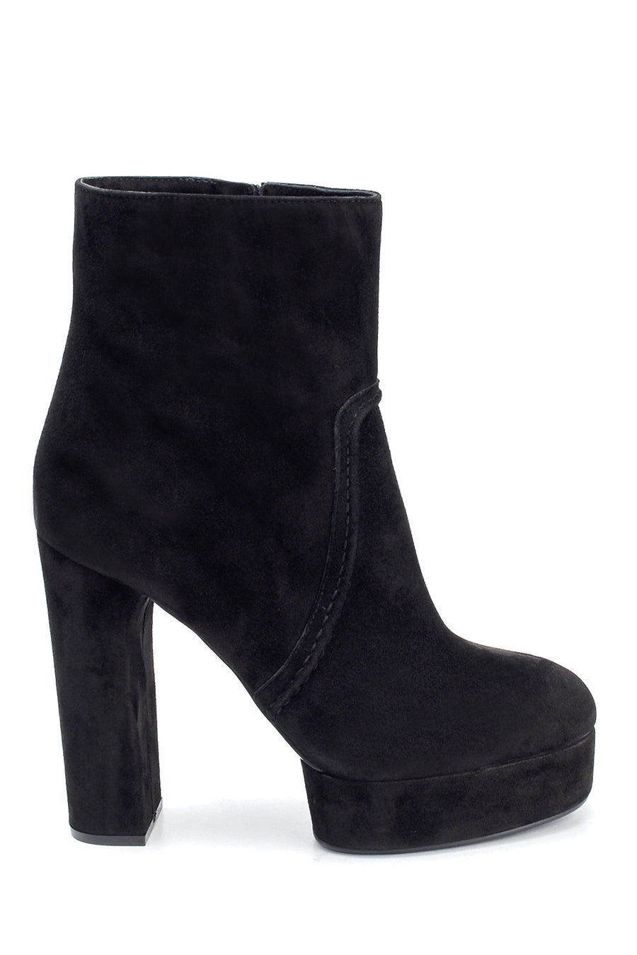 Women's Suede Heeled Boots 20WFD163410 | Derimod