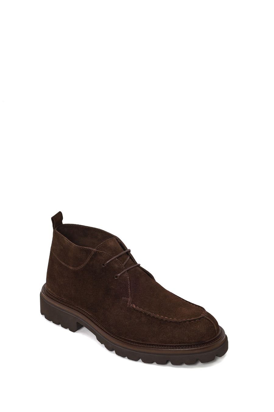 Male Brown Lace-up Suede Casual Boots