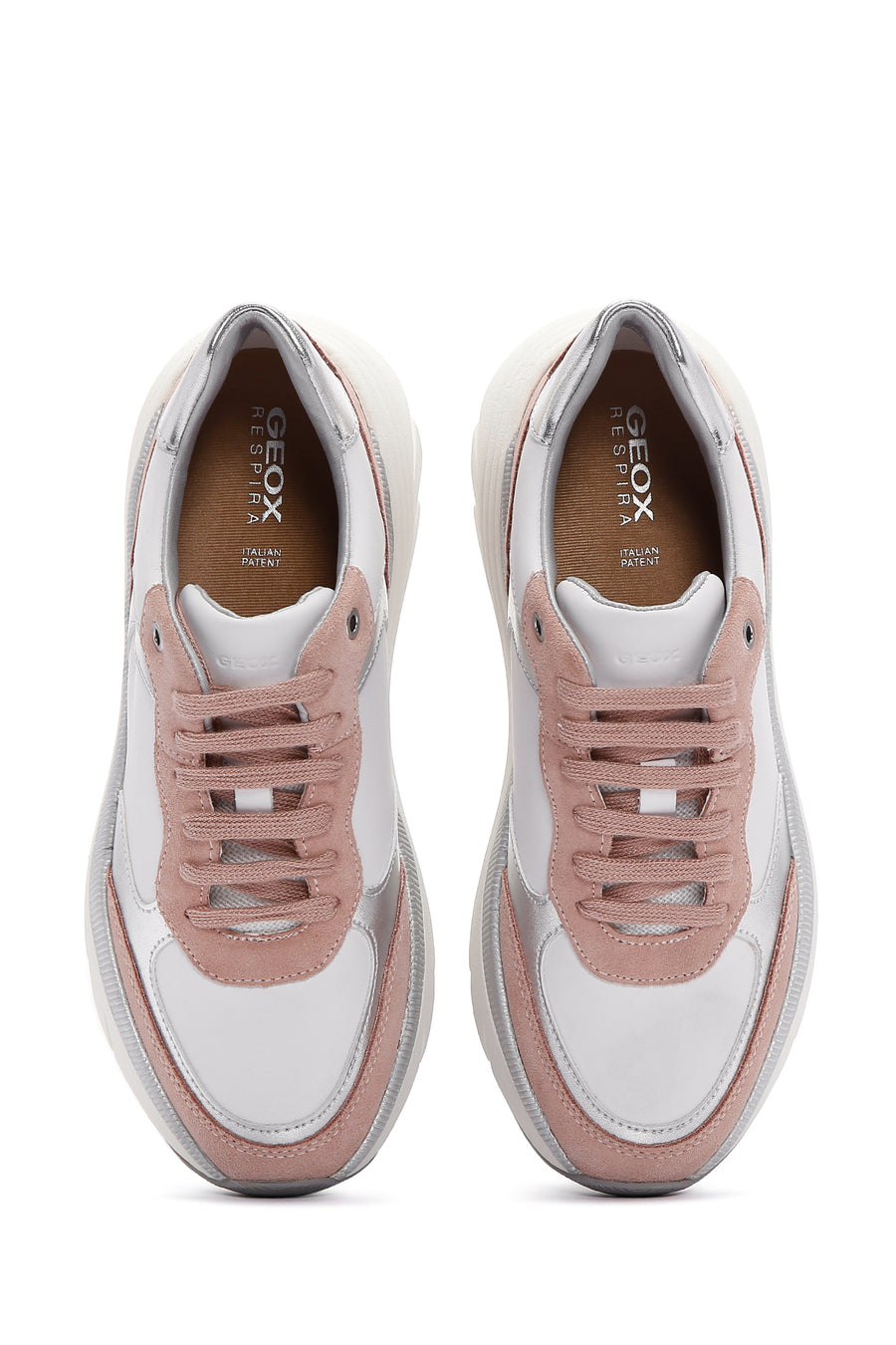 Geox Kadın Beyaz D Diamanta Kalın Tabanlı Sneaker