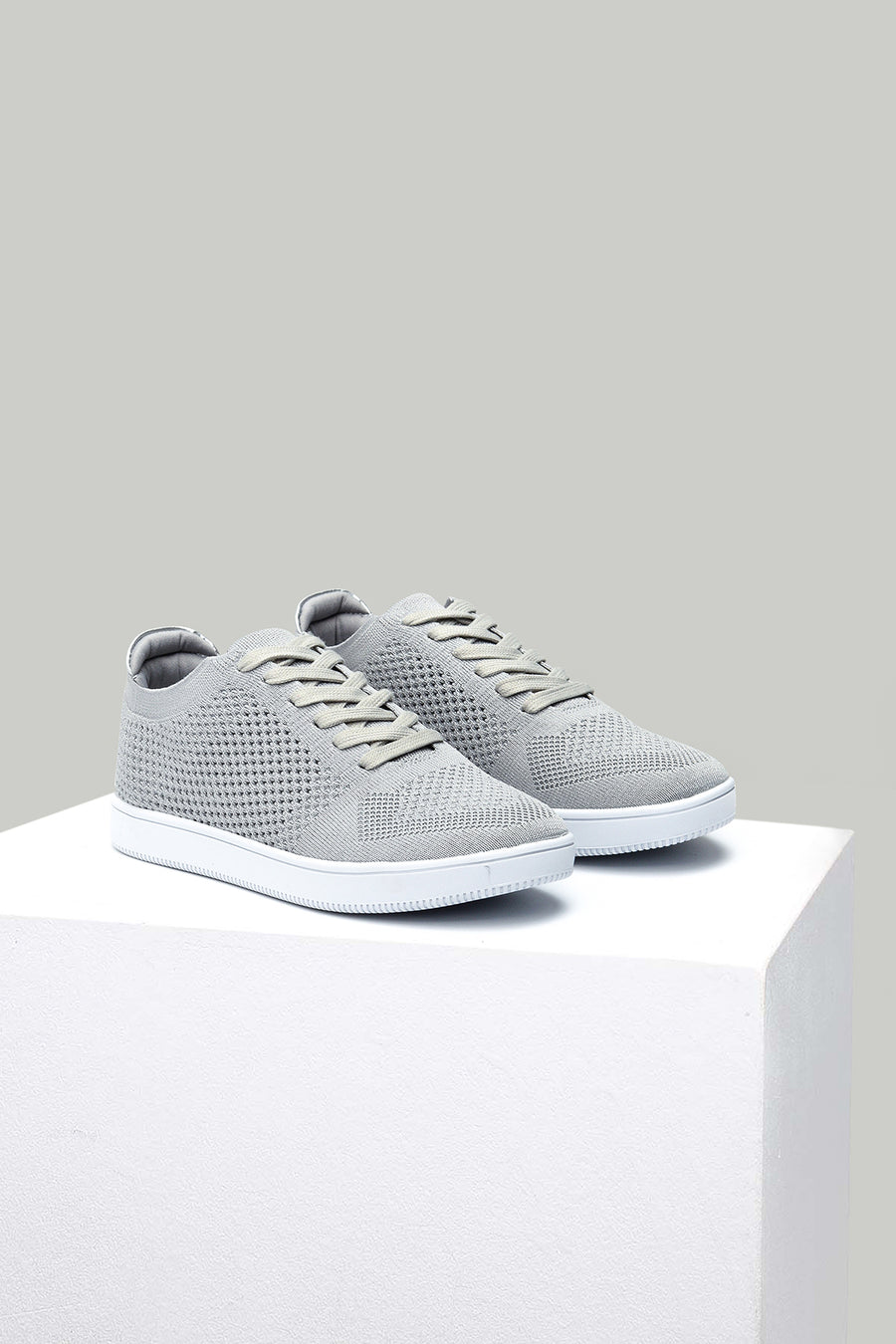 Silver Fabric Women's Sneaker