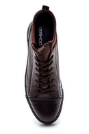 Men's Leather High-top Sneaker | Derimod