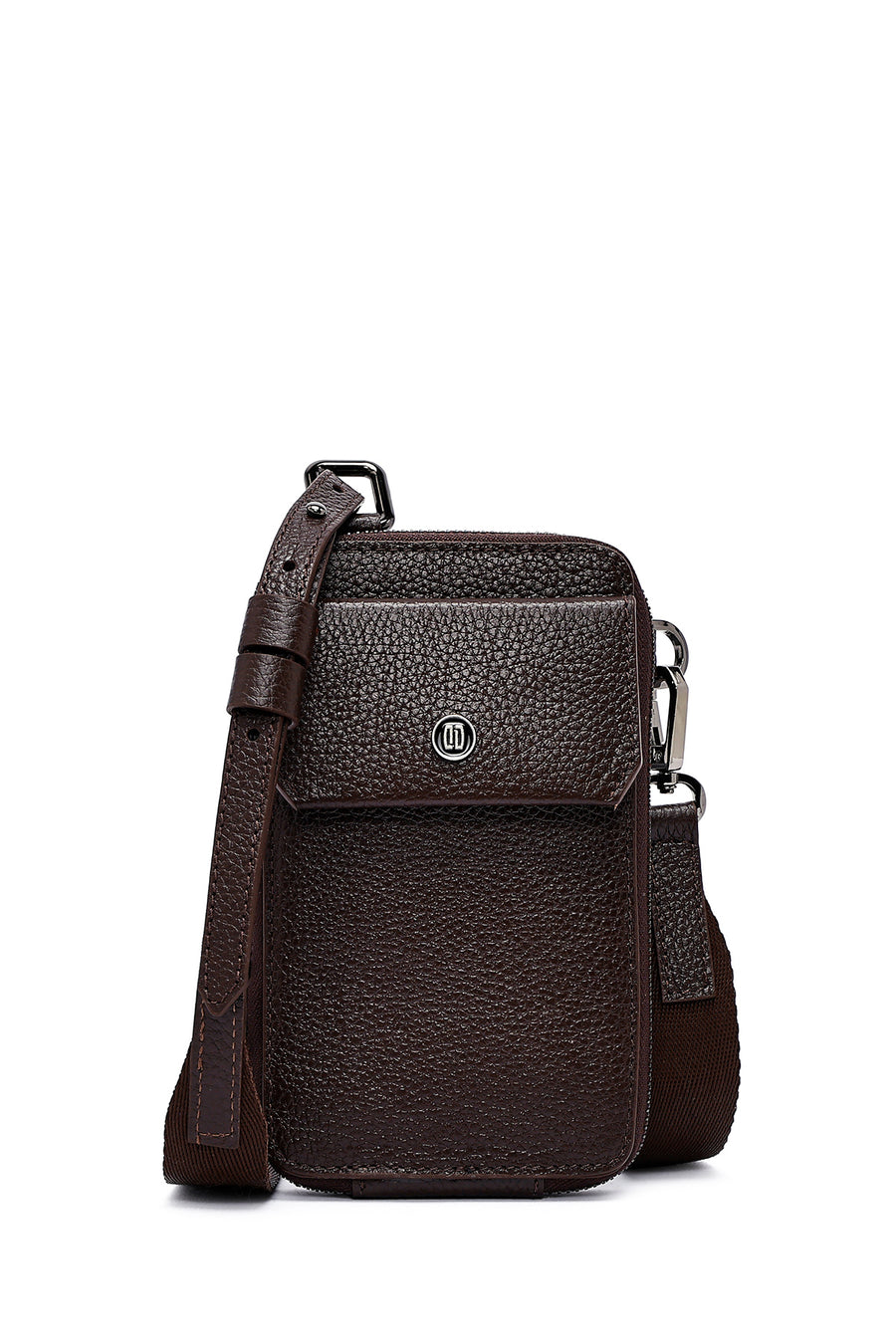 Men's Brown Leather Crossbody Bag 25SBD3300FT | Derimod