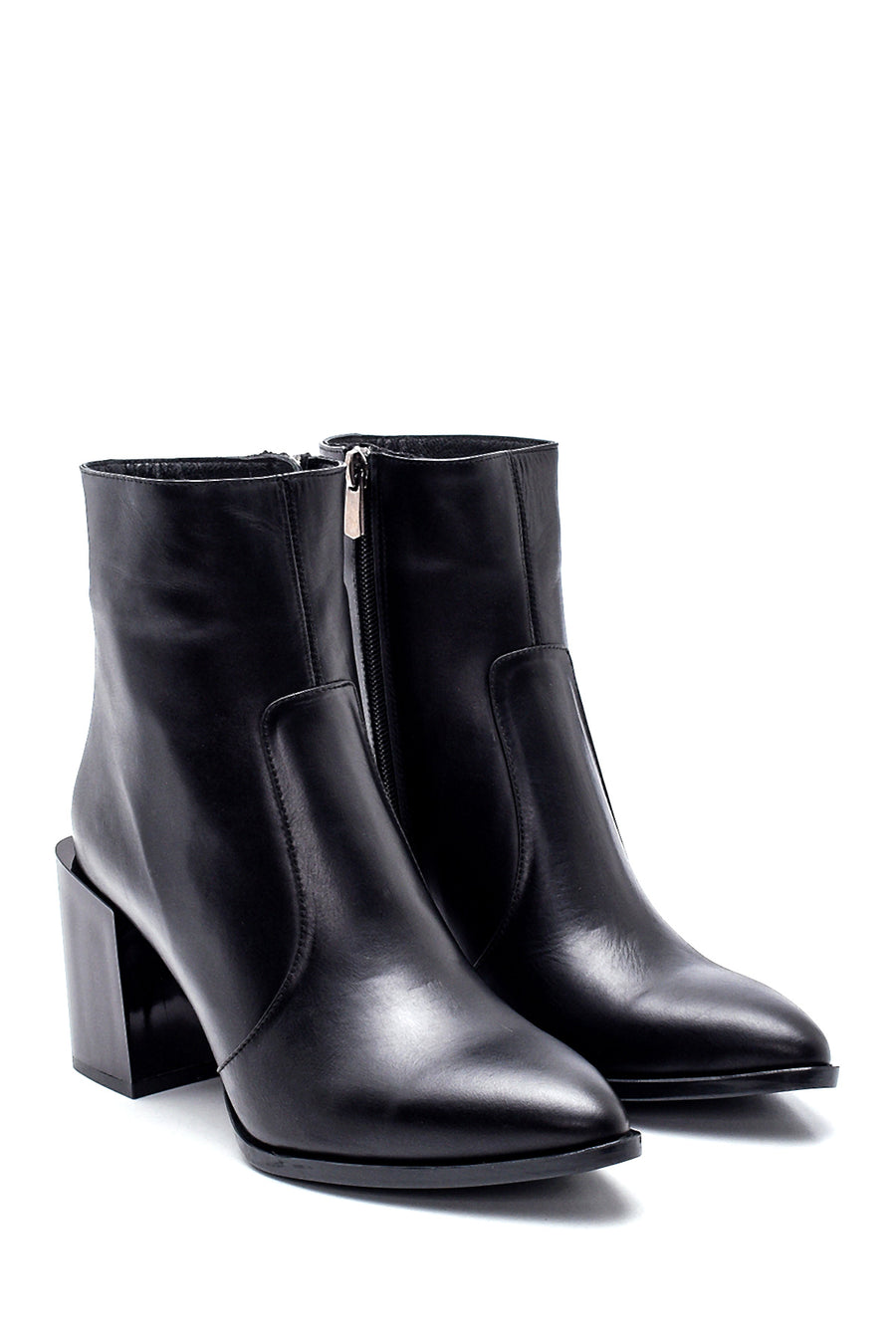 Women's Leather Heeled Boots
