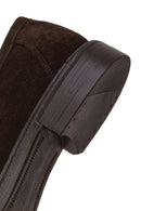 Derimod Black Male Brown Suede Loafer | Derimod
