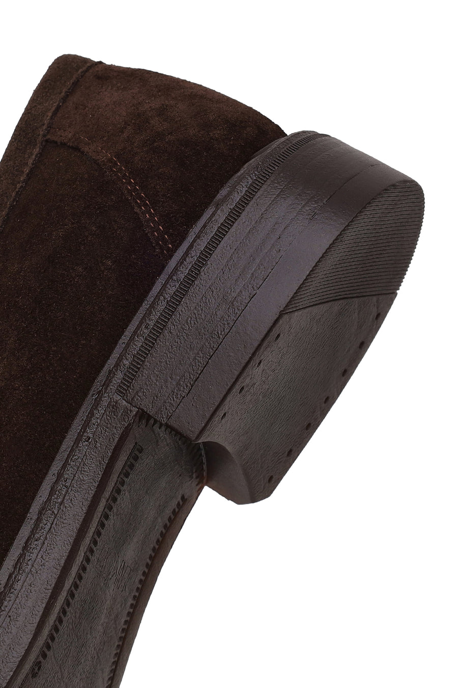 Derimod Black Male Brown Suede Loafer