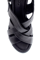 Women's Leather Thick Soled Sandals | Derimod