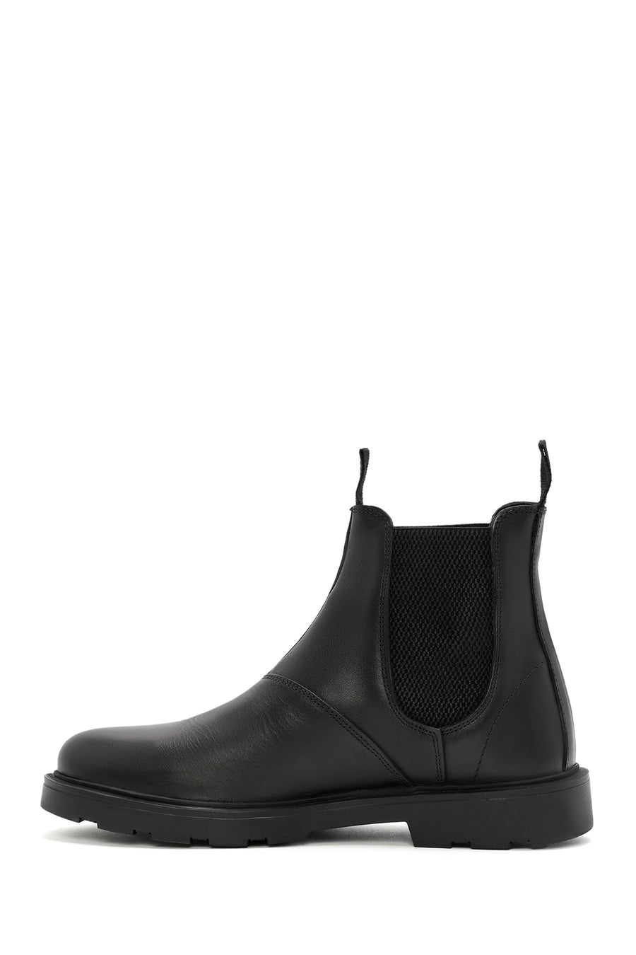 Men's Black Leather Chelsea Boots