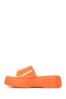 Woman Orange Thick-Soled Jelly Slippers | Derimod