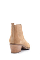 Women's Suede Leather Heeled Boots | Derimod