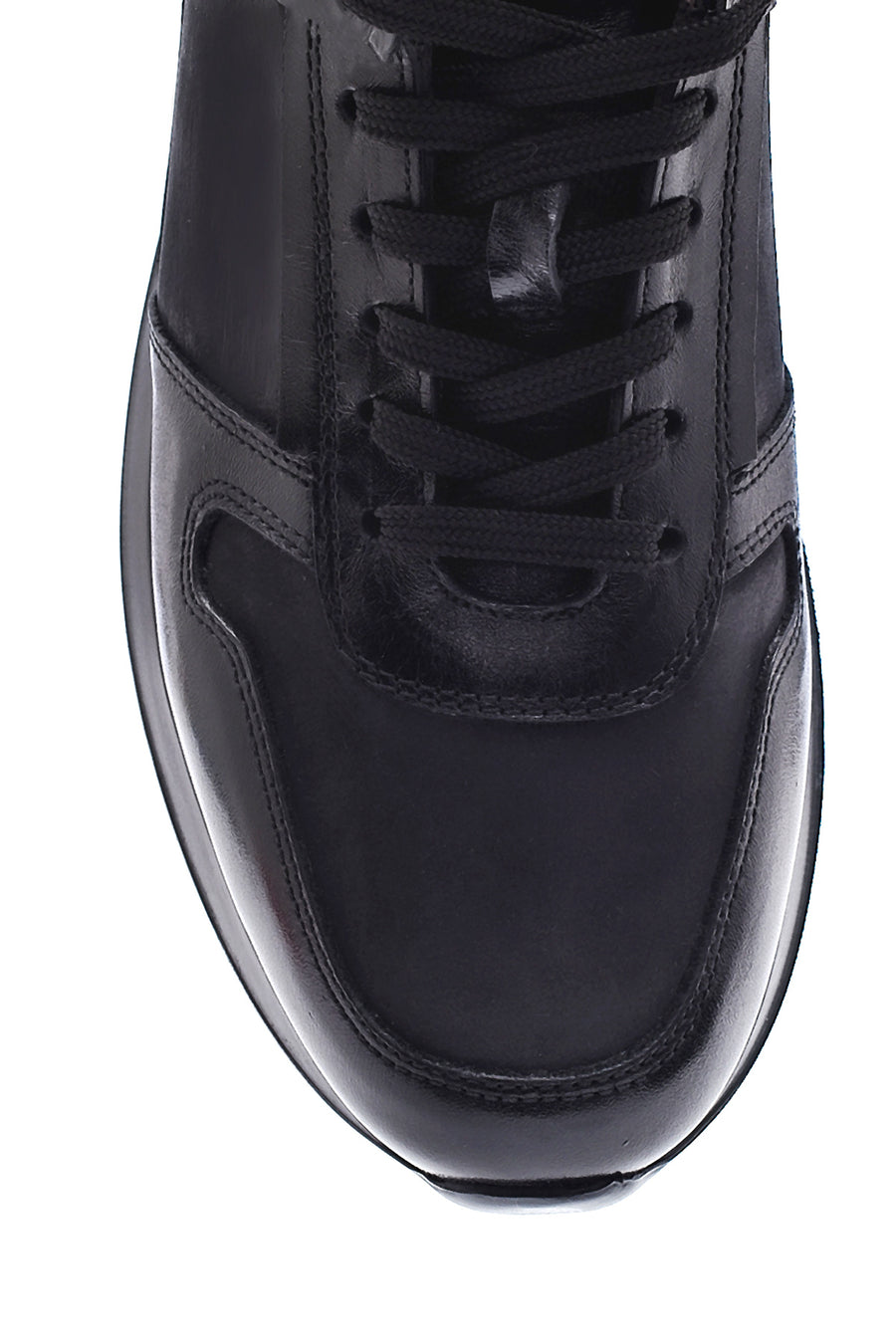 Erkek Deri Yüksek Taban Sneaker
