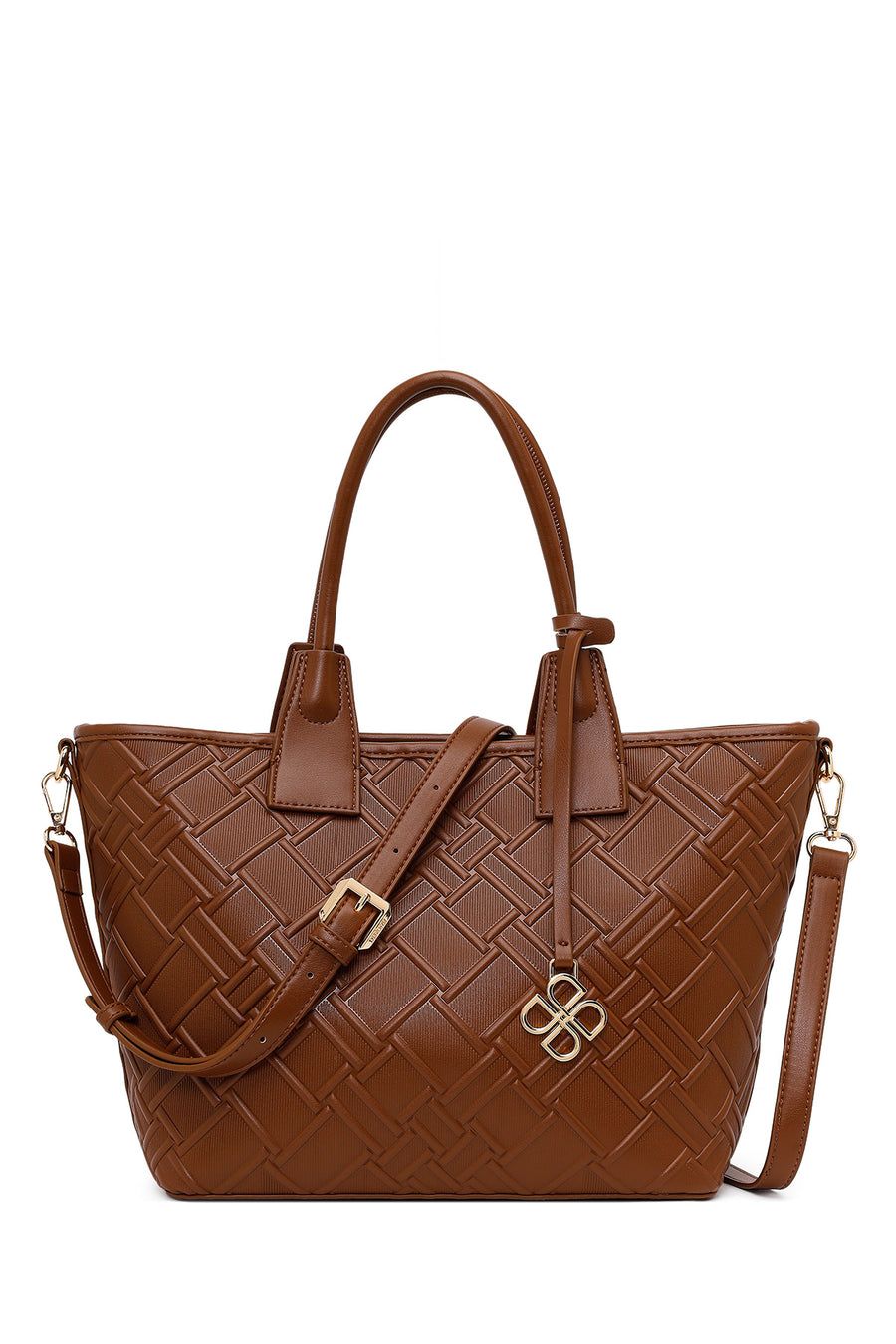 Woman Brown Long-Strap Printed Shoulder Bag 26PBD284426 | Derimod