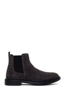 Male Grey Suede Chelsea Boots | Derimod