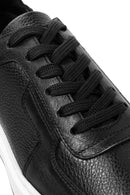 
Men's Black Lace-Up Thick Sole Leather Sneaker
 | Derimod