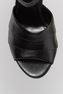 Ankle Strap Women's Leather Heeled Sandals | Derimod