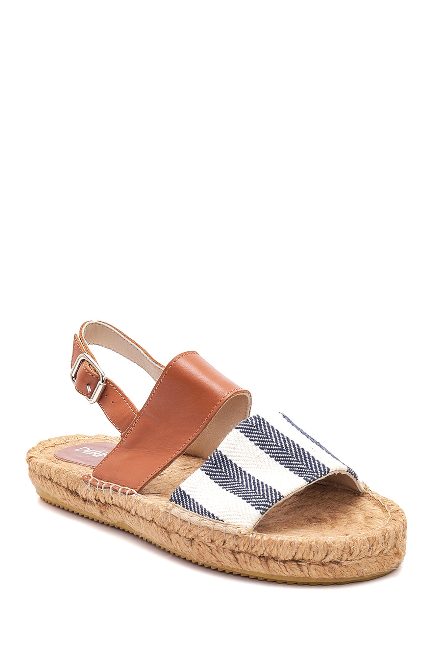 Women's Navy Blue Straw Sole Espadrille