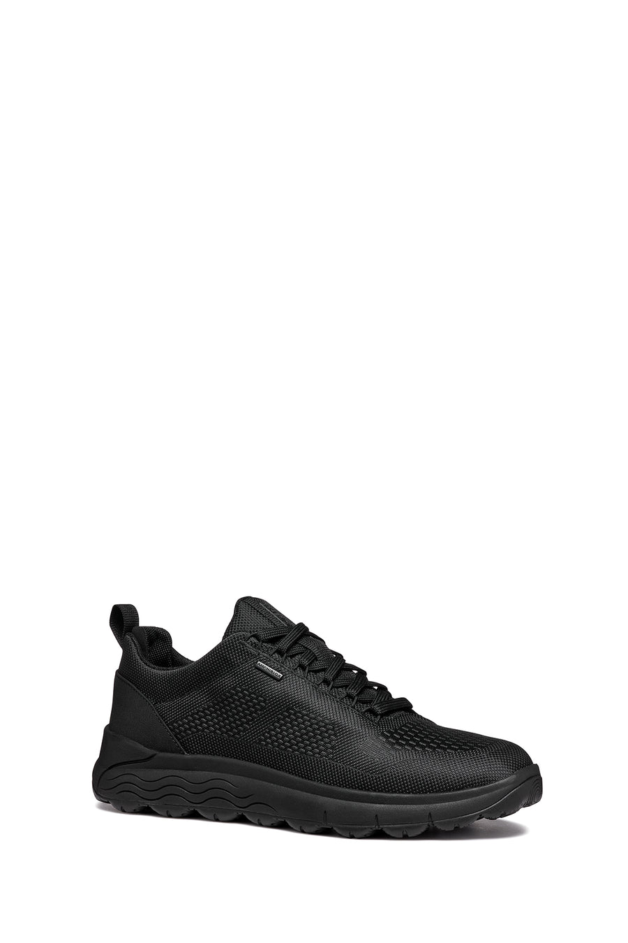 Geox Men's Black Spherica 4x4 Abx B Lace-Up Waterproof Leather Sneaker