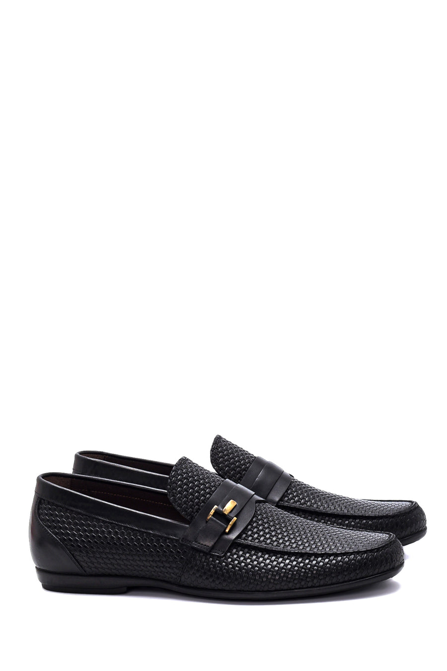 Erkek Deri Baskılı Loafer