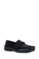 Geox Erkek Siyah Moner 2Fit Deri Casual Loafer | Derimod