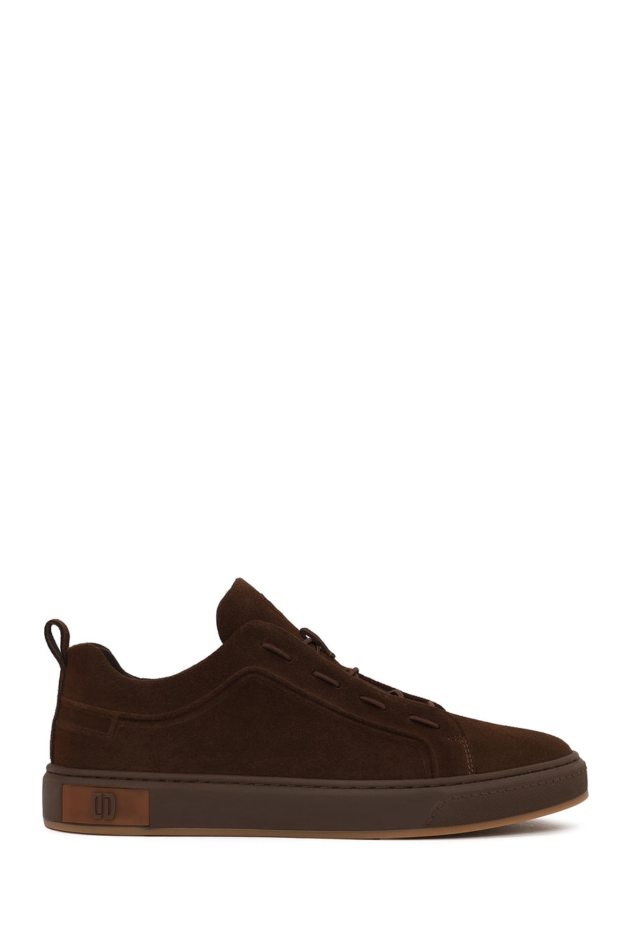 Male Brown Thick-Soled Suede Leather Sneaker WM680002DS | Derimod