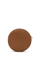Women's Camel Long Strap Braided Mini Crossbody Bag | Derimod