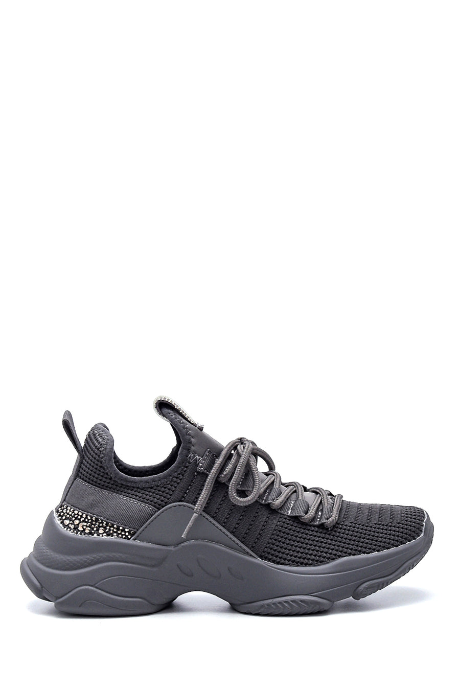 Women's Gray Stone Thick Soled Sneaker 21WFD430914 | Derimod