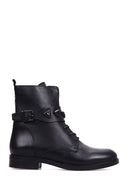 Women's Tape Detailed Leather Boots | Derimod