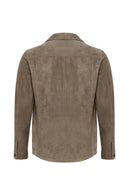 Kroos Men's Mink Suede Leather Jacket | Derimod
