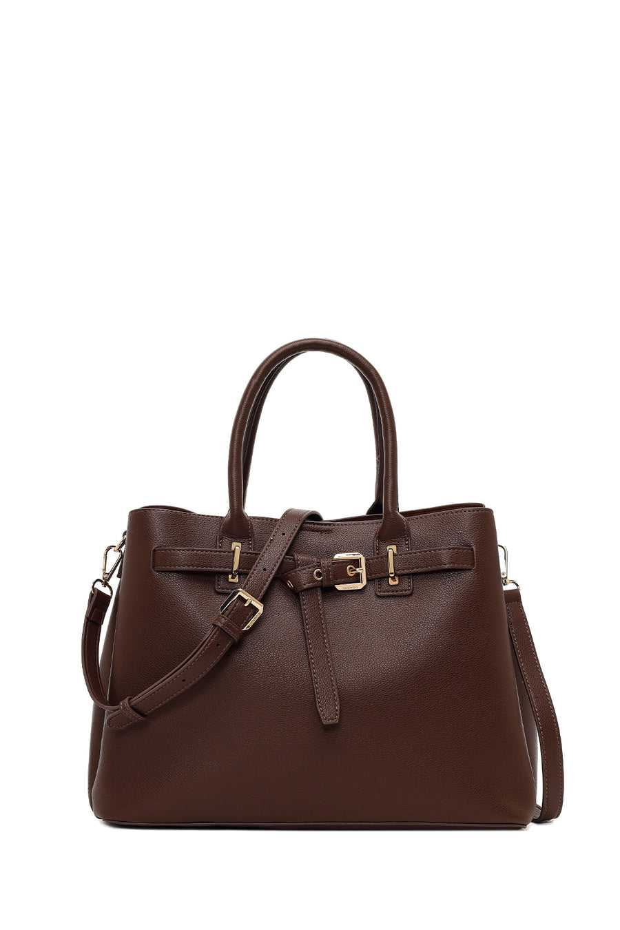 Woman Brown Long-Strap Classic Shoulder Bag WB240002SF | Derimod