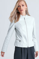 Viola Women's Leather Jacket | Derimod
