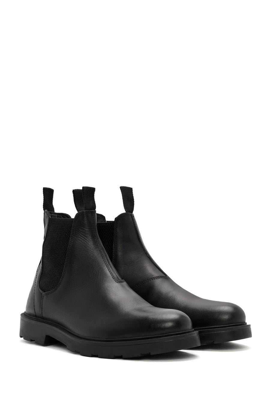 Men's Black Leather Chelsea Boots