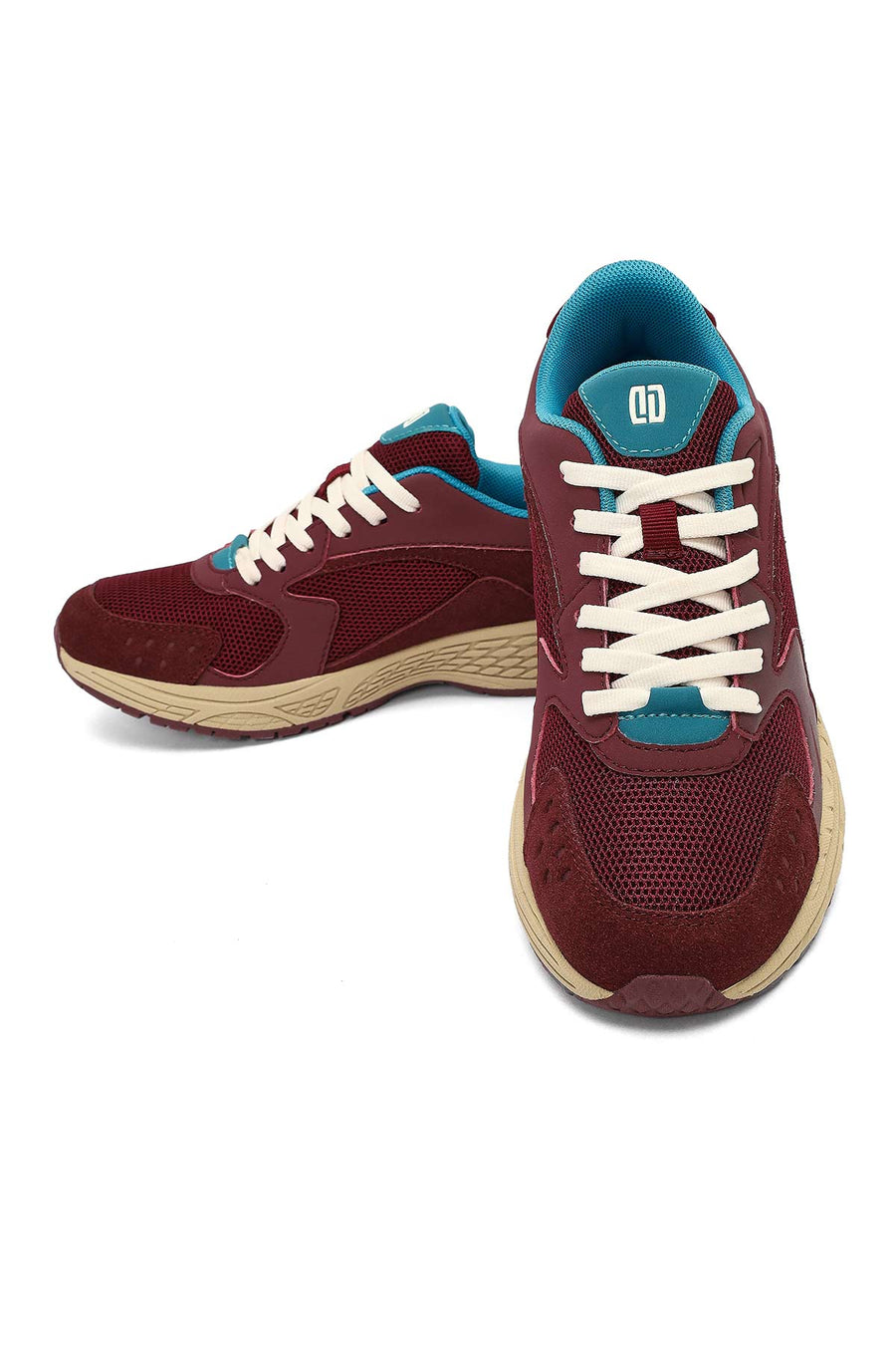 Derimod Studio Kadın Bordo Bağcıklı Kalın Tabanlı Sneaker