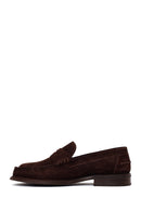 Erkek Kahverengi Süet Deri Casual Loafer | Derimod