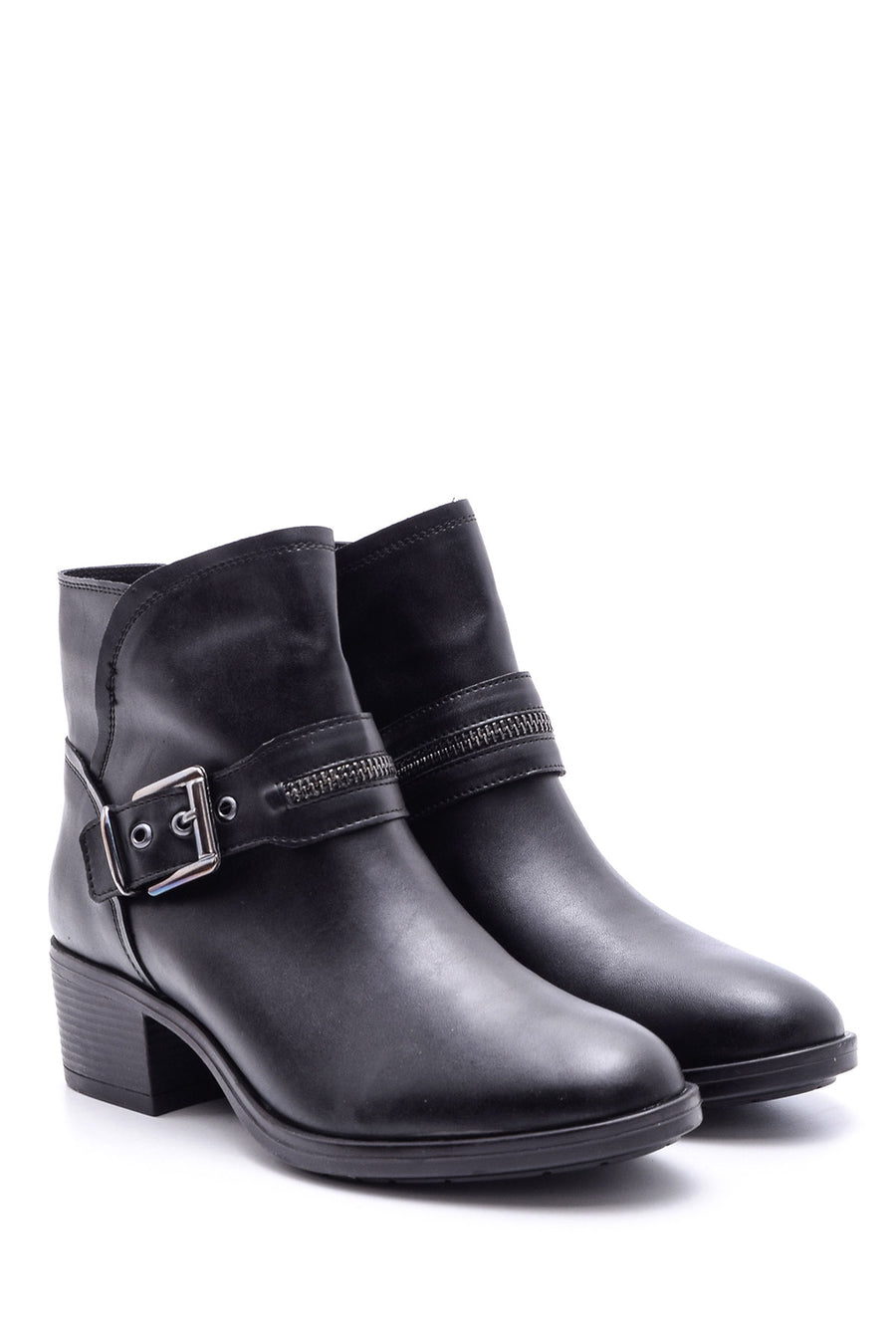 Women's Buckle Detailed Boots