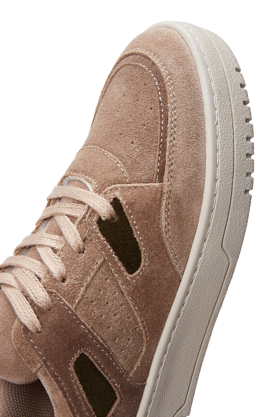 Kadın Bej Süet Deri Sneaker