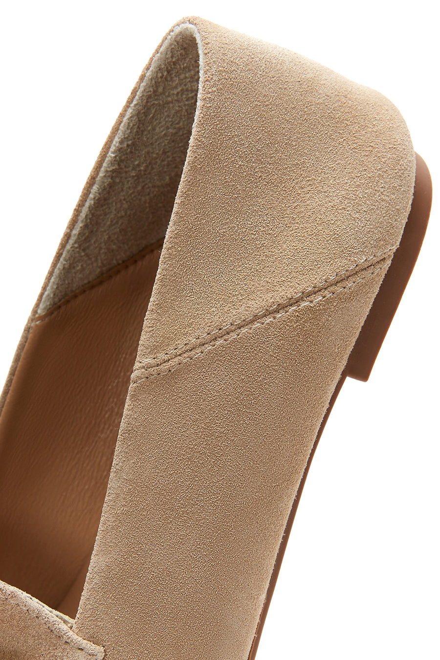 Women's Leather Suede Chain Loafer