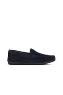 Geox Erkek Lacivert Ascanio Süet Deri Casual Loafer | Derimod